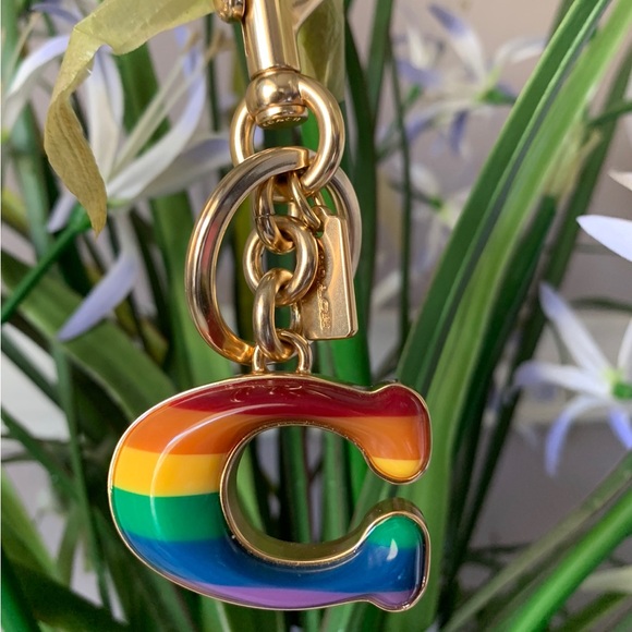 COACH Rainbow "C"
Signature Keychain /Bag Charm - Picture 9 of 9